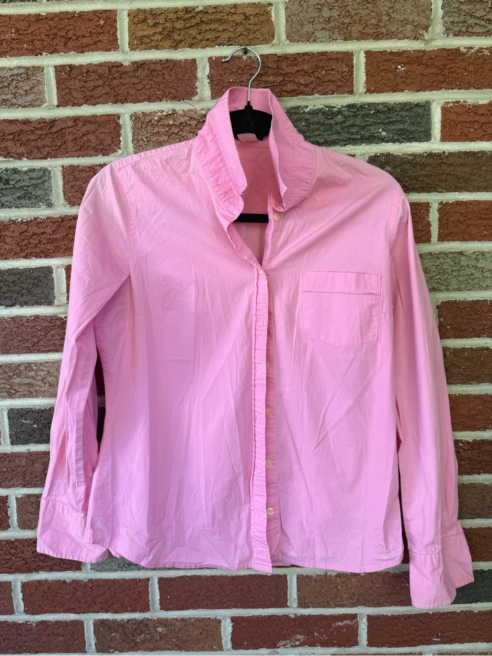 J Crew Light Pink Button-Up Shirt (women’s medium)